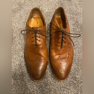 Beckett Simonon Mens Brown Leather Brogue Oxford 10.5